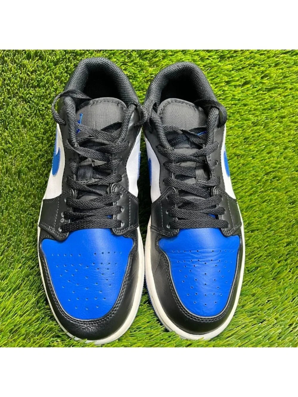 Nike Air Jordan 1 Low Mens Size 8 Blue Black Athletic Lifestyle Shoes Sneakers